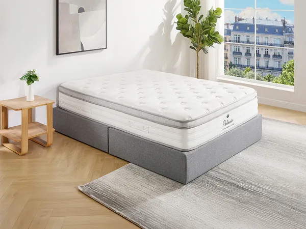 Vente-unique - ONEBIA Matratze Stoff Weiß - B 160 cm x H 28 cm x L 200 cm