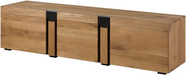 TV-Board Wildeiche 200x48x50 natur geölt ROTTERDAM #121
