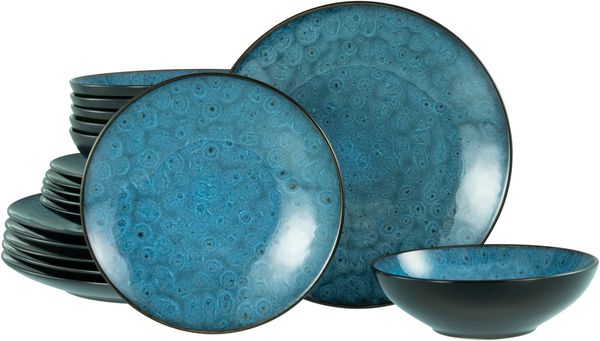 Capri Blau, Tellerset 18-tlg (mo)