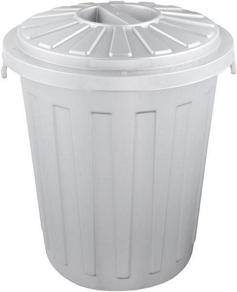 keeeper Mülltonnenbox keeeper Maxi-Tonne mit Deckel 23 l 41.60 x 35.10 x 34.70 cm Silber (1 St)