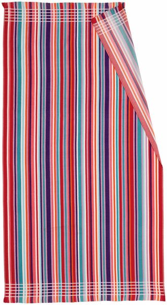 Dormabell Hamamtuch Wellnesstuch Strandtuch Saunatuch Streifen red 100x180 cm