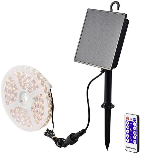 Sygonix Gartenleuchte Sygonix SY-5947264 Solar-Lichtschlauch LED LED fest eingebaut 1.8