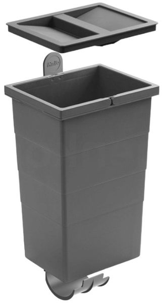 Hailo 1129905 ReadyBin 8,5 L dunkelgrau 226x156x295 mm mit Wandhalter
