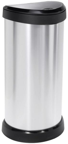 curver Mülleimer 40,0 l silbermetallic