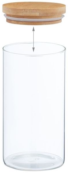 Relaxdays Vorratsgläser mit Deckel 4er Set 1000 ml Bild 7