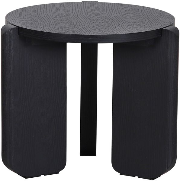 Selsey 'Preffines S' Couchtisch, Ø 50 cm, Eschenholzoptik schwarzgrau