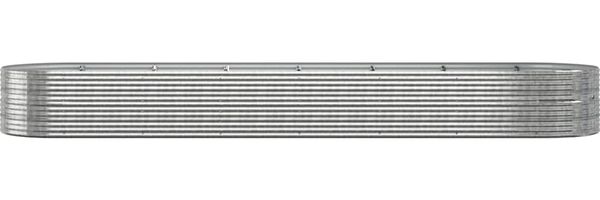 vidaXL Hochbeet Pulverbeschichteter Stahl 584x140x68 cm Silbern 319122 Bild 3