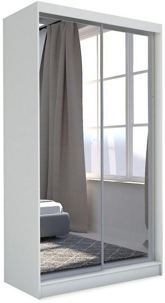 Beautysofa Schiebetürenschrank DEBRA II mit Schubladen, Spiegeln und Kleiderstange