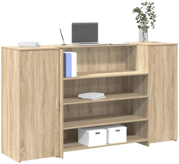 vidaXL Empfangstheke Sonoma-Eiche 180x50x103,5 cm Holzwerkstoff 3324171