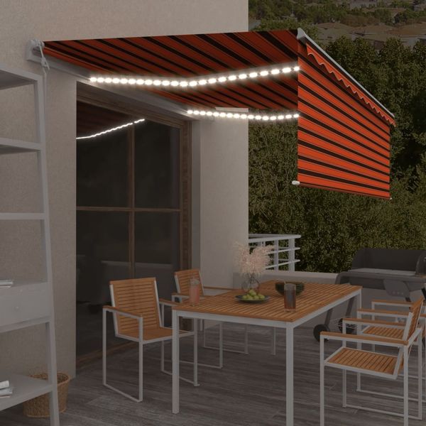 vidaXL Markise Automatisch mit Rollo LED Windsensor 4,5x3m 3069335
