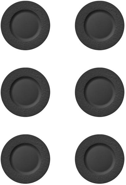 Villeroy & Boch Manufacture Rock Frühstücksteller schwarz 22 cm 6er Set