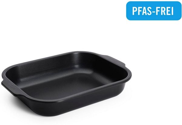 WOLL Bratreine „Roast‑It!“ Medium 24 × 6,5 × 30 cm Karbonstahl PFAS‑frei Keramik Alle Herdarten bis 260 °C Spülmaschinenfest