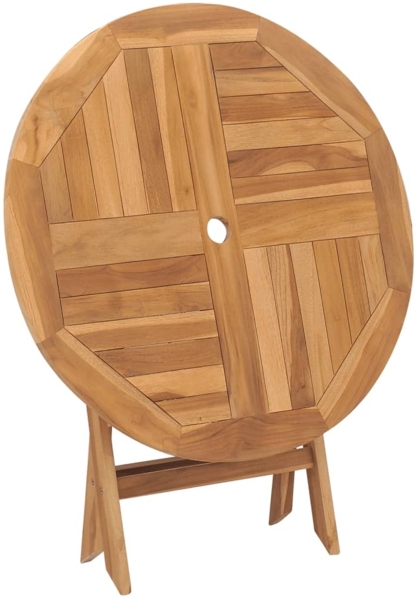 vidaXL Gartentisch Klappbar 85x76 cm Massivholz Teak 44689