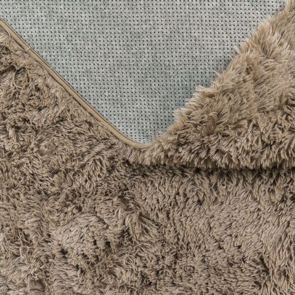 TT Home Teppich Diele, Esszimmer, Flur, Schlafzimmer, Wohnzimmer, Rechteckig, Höhe: 37 mm, Teppich Wohnzimmer Hochflor Langflor Weich Soft Modernes Einfarbiges D