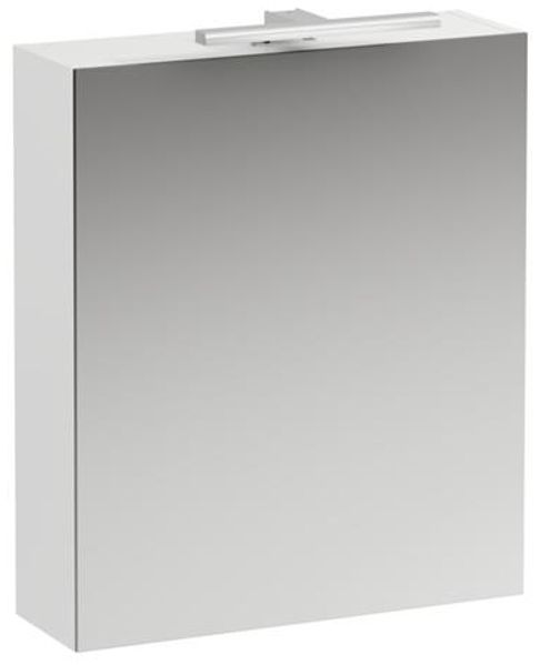Spiegelschrank Base mit Türen/Lichtsteckdose weiß