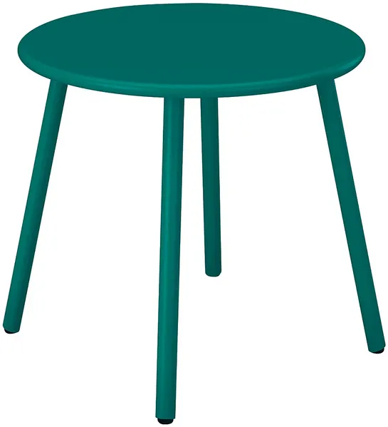 Vente-unique - MIRMANDE Gartensitzgruppe Metall Blau - B 50 cm x H 44,5 cm x L 50 cm