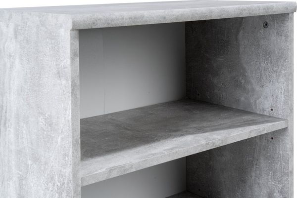 Stella Trading Regal schmal Beton Dekor, BxHxT 54 x 86 x 34 cm