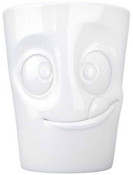 FIFTYEIGHT PRODUCTS Becher Henkelbecher 350 ml, Kaffeebecher Teebecher Kakaobecher, 1-tlg, Hartporzellan Hotelqualität, spülmaschinenfest und mikrowellengeeignet, 100% Made in Germany