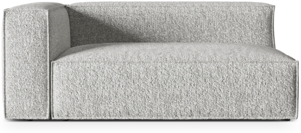 Micadoni Modul Nuria Groß 3-Sitzer Links Boucle Silber