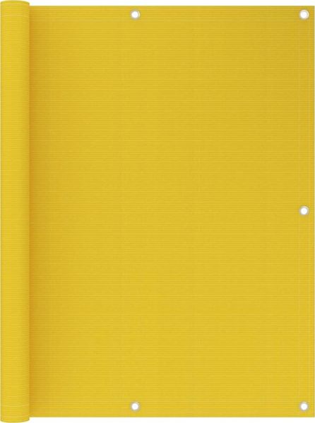 vidaXL Balkon-Sichtschutz Gelb 120x500 cm HDPE 311002