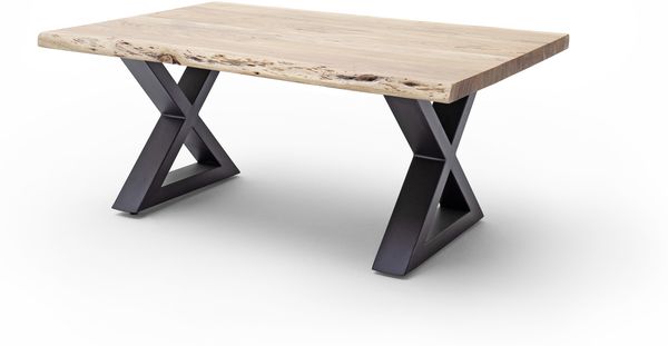 Couchtisch >CARTAGENA< in Akazie natur, massiv lackiert - 110x45x70cm (BxHxT)
