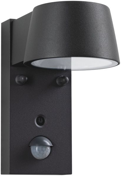 Paulmann 94714 LED Außenwandleuchte Capea Schwarz IP44 mit Sensor Goldlicht Bild 8