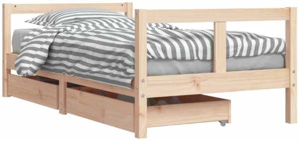 vidaXL Kinderbett mit Schubladen 80x160 cm Massivholz Kiefer 834414