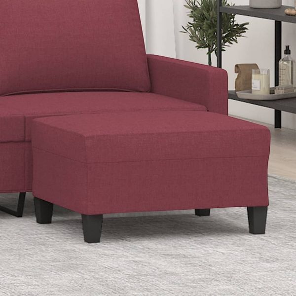 vidaXL Fußhocker Weinrot 70x55x41 cm Stoff 349353