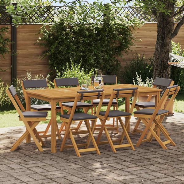 vidaXL Außen Bistro-Stühle 8 pcs Dunkelgrau 40 x 53 x 80 cm 3416290