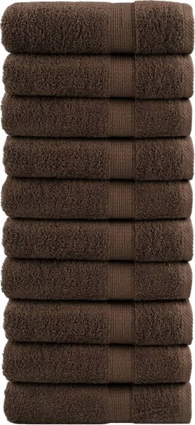 vidaXL Premium Badetücher SOLUND 10 Stk. Braun 100x150 cm 600 g/m² 137241