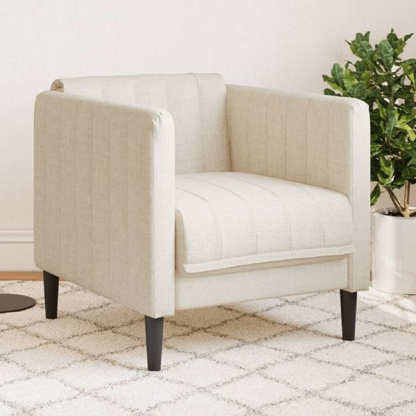 vidaXL Sessel Leinen 372602