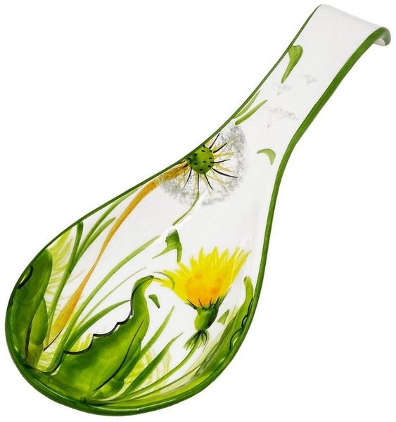 Lashuma Kochlöffelhalter Pusteblume, (1-tlg, 28 cm), Löffelablage handgemacht aus Keramik