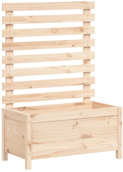 vidaXL Pflanzkübel mit Rankhilfe 79x39,5x114 cm Massivholz Kiefer 832521