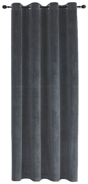 Haus und Deko Gardine Verdunkelungsvorhang Samt weich Ösen 140 x 225 cm Vorhang blickdicht (1 St), Ösen, Polyester