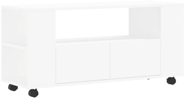 vidaXL TV-Schrank Weiß 102x34,5x43 cm Holzwerkstoff 833742