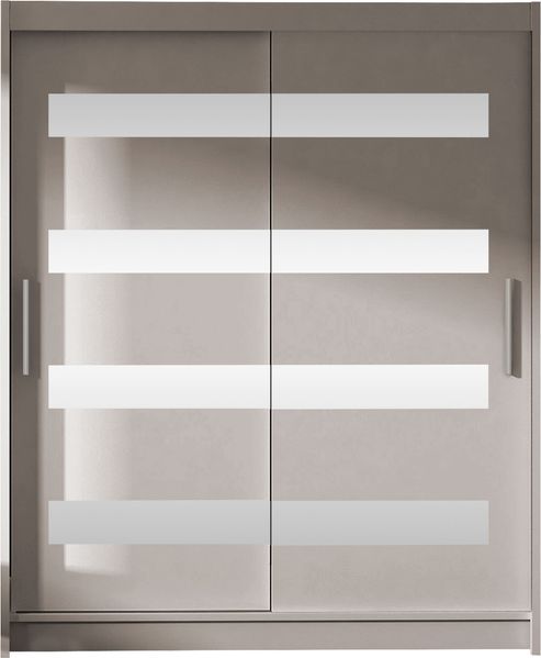 Kleiderschrank Westa XIII, ohne Beleuchtung, Farbe: Cashmere / Cashmere + Spiegel