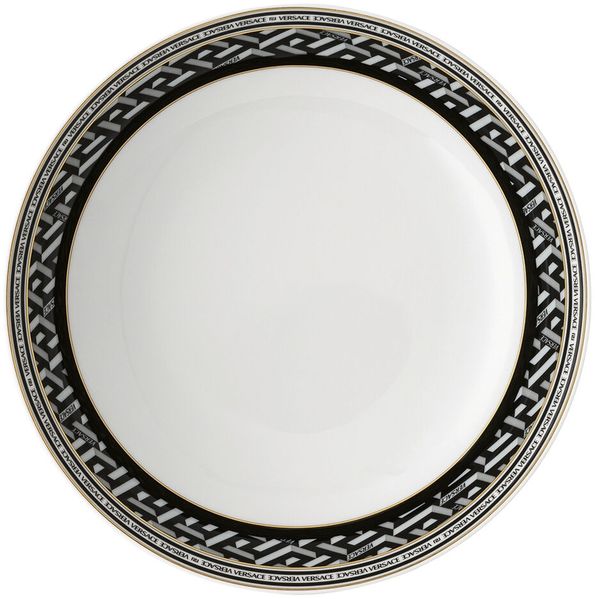 Rosenthal Versace La Greca Signature Black Suppenteller 22 cm