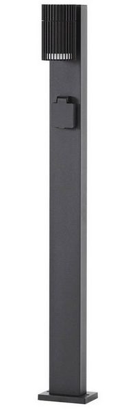 Lindby Außen-Stehlampe Enerio, Metall, Schwarz IP44, 1x10 W LED