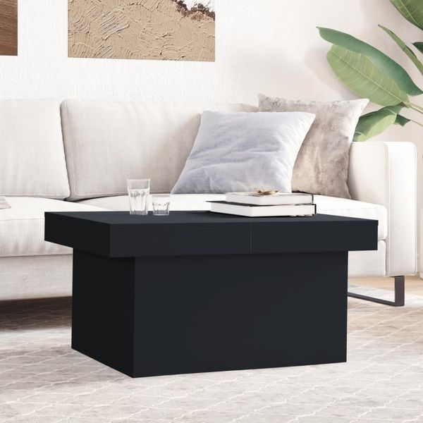 vidaXL Couchtisch Schwarz 80x55x40 cm Holzwerkstoff 840864