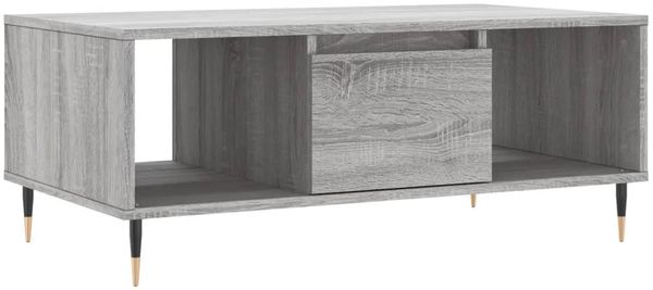 vidaXL Couchtisch Grau Sonoma 90x50x36,5 cm Holzwerkstoff 830586 Bild 2