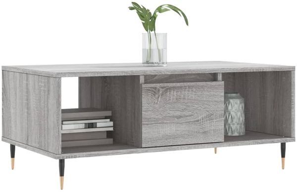 vidaXL Couchtisch Grau Sonoma 90x50x36,5 cm Holzwerkstoff 830586 Bild 3