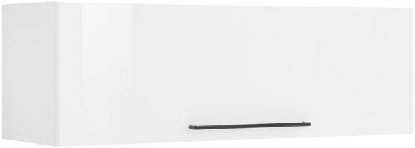 KOCHSTATION Klapphängeschrank KS-Tulsa 100 cm breit, mit 1 Klappe, schwarzer Metallgriff, MDF Front