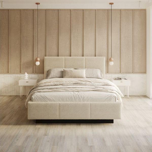 FDM Polsterbett ALMADA modern mit Bettkasten MADE IN EU - mit Cord Bezug (verfügbar 90x200 120x200 140x200 160x200 180x200 cm, Bettrahmen, Bett, mit großen gepolsterten Kopfteil, mit Bettkasten zum aufklappen), Hebbarer Metallrahmen, Bettkasten, mit/ohn...