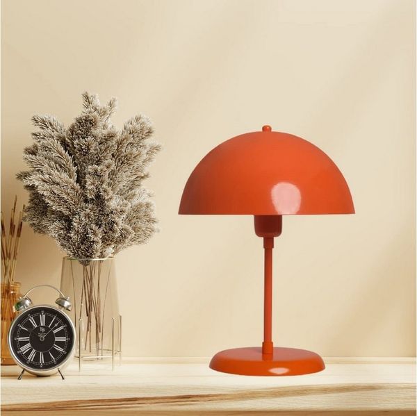 Bamyum Tischleuchte Pilz Lampe Mit Kabel Lipeo 25 cm Metall Retro Kleine Lampe, ohne Leuchtmittel