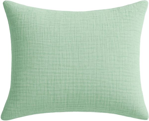 Wolkenfeld Kissenbezug Wolkenfeld Musselin Kissenbezug 40x80 - 80x80 cm mit Reißverschluss, (1 Stück), aus 100% Baumwolle – Weich, Atmungsaktiv & Hautfreundlich
