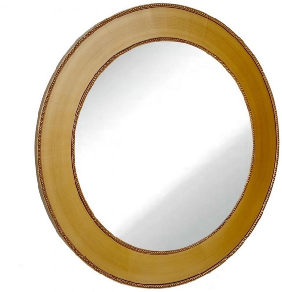 LC Home Wandspiegel Wandspiegel »Barock« Ø90 cm mit Perlenumrandung