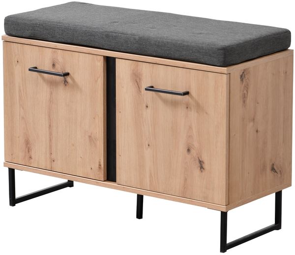 Garderoben-Set Flurmöbel Industrial Style Komplettset 5-tlg, Holz Eiche Bild 8