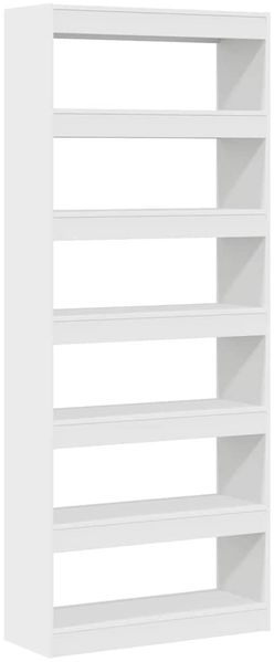 vidaXL Bücherregal mit Regal Weiß 80 x 30 x 198 cm Holzwerkstoff 3333916 Bild 7