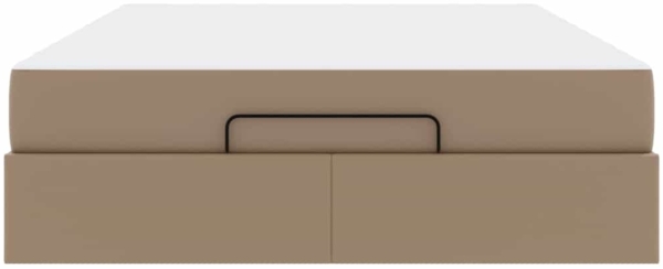vidaXL Bettgestell mit Matratze Cappuccino 140 x 190 cm Kunstleder 3399428 Bild 5