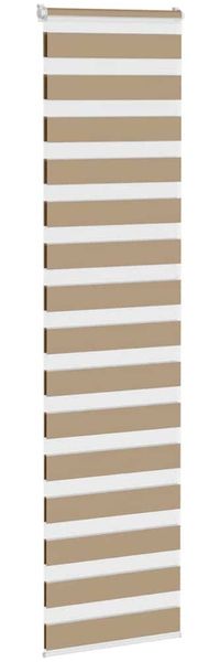 vidaXL Doppelrollo Sandbraun 60x200 cm Stoffbreite 55,9 cm Polyester 4014565 Bild 3